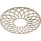 Ekena Millwork Cannes Wood Fretwork Pierced Ceiling Medallion, Red Oak, 28"OD x 9 5/8"ID x 3/8"T CMWP28X28X0375CNRO - alternate 3